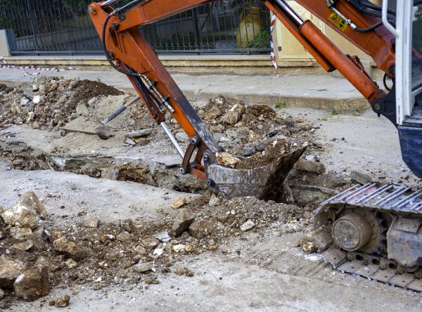 Gas Line Excavation in Napa