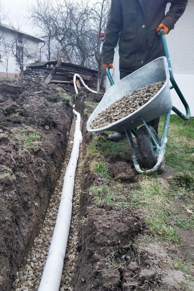 Drain Trenching in Napa