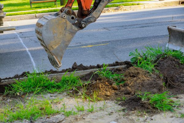 Sewer Line Trenching in Napa