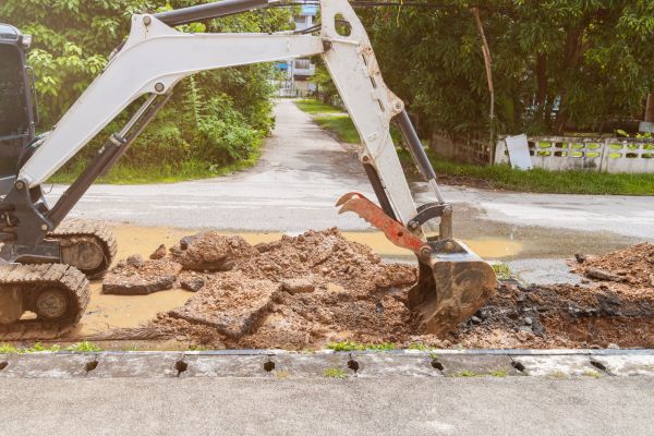 Water Line Excavation in Napa