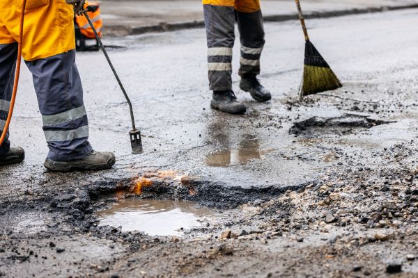 Gravel Pothole Repair in Napa