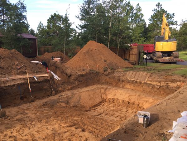 Pool Site Excavation in Napa